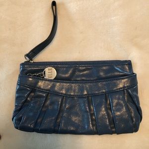 Perfect size blue wristlet !